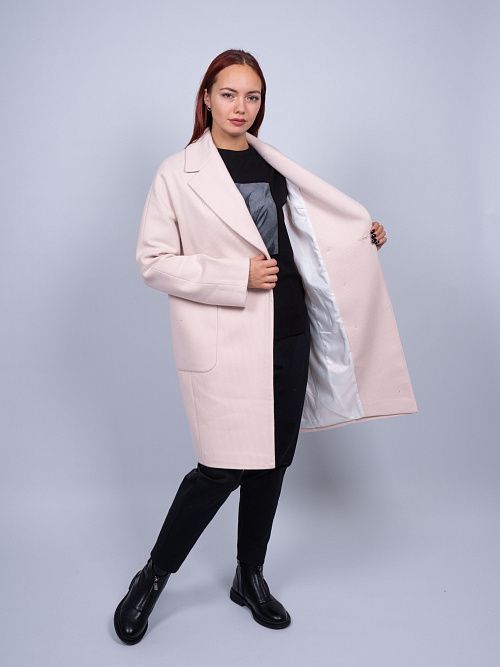 KR-293N-Мал.звезда Пальто женское светло-бежевый Sempati 