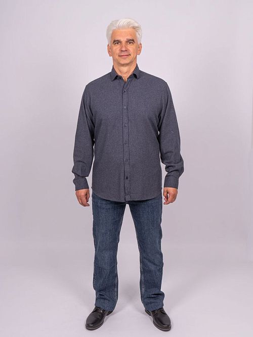 820-1250.P094.Y002.L.XB0301 Рубашка мужская синий LUXOR 