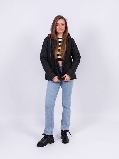 5233-901 Куртка женская черный ICEBEAR 