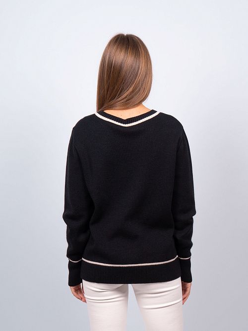 EB30096 Джемпер женский черный VERY NEAT 