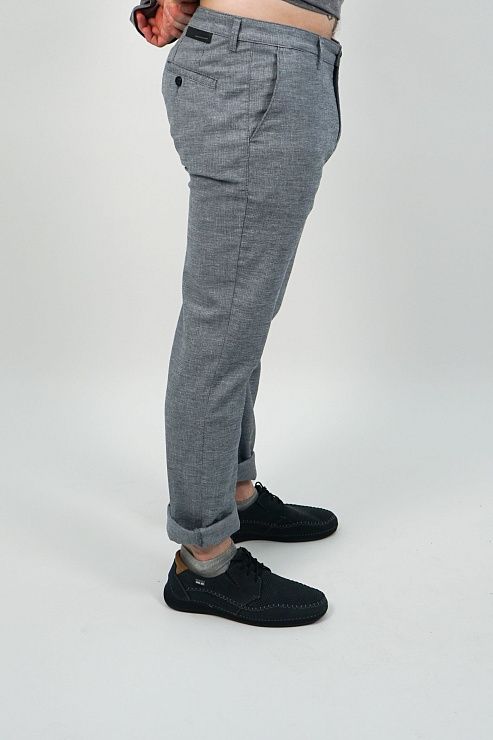 805-2064.E504.Y002.L.B0181 Брюки чинос мужские голубой LUXOR 