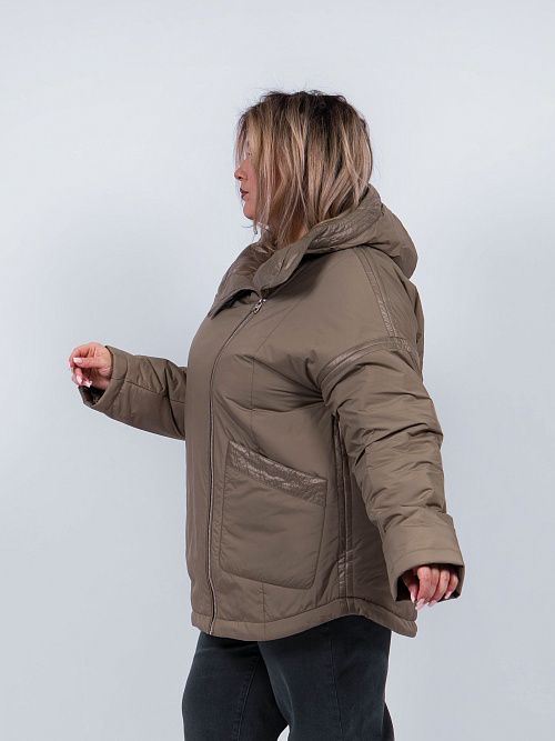 9258-1 Куртка женская зеленый Baimuni 