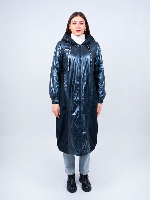 N72688/1 Пальто утепленное женское синий Baimuni 