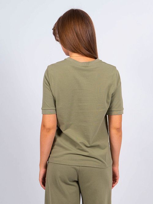 ЕВТ3219/ Футболка женская хаки VERY NEAT 