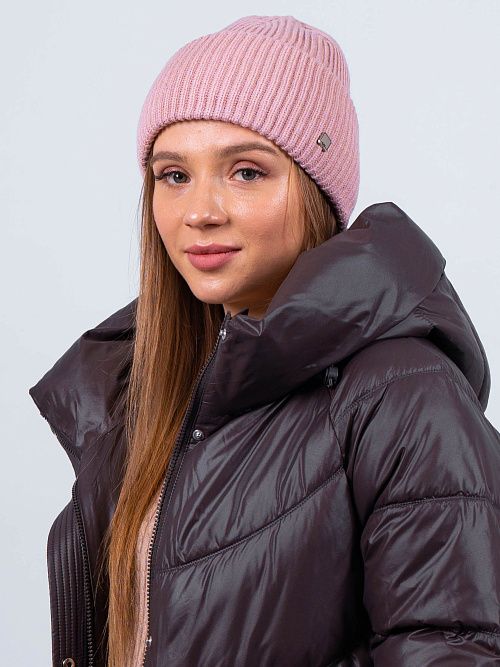 ЗЕТА Шапка женская пепел розы MISKORKI 