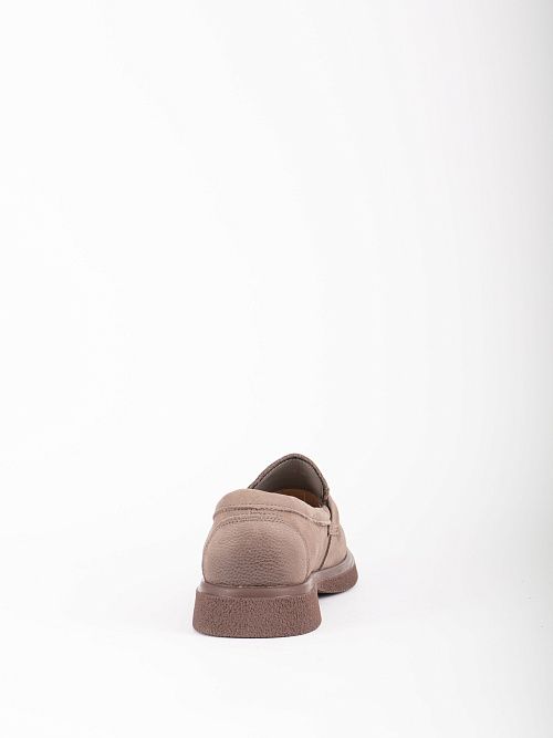 DBY-RA008-001-5 Лоферы женские натуральная кожа серый 365 