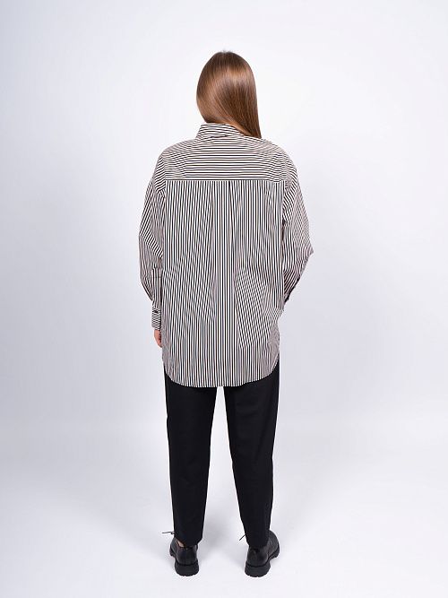 242000 Рубашка женская черный MIRA MIA 