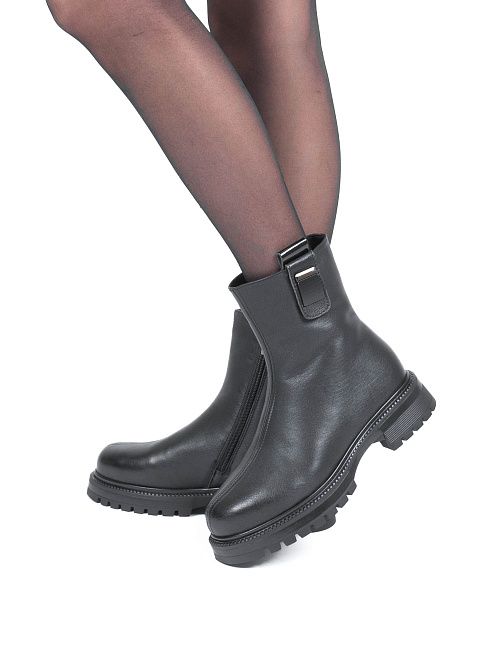 VE086-H748-17ZM Ботинки женские натуральная кожа черный 365 