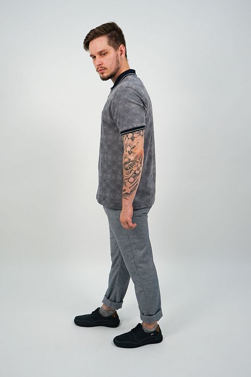 805-2064.E504.Y002.L.B0181 Брюки чинос мужские голубой LUXOR 