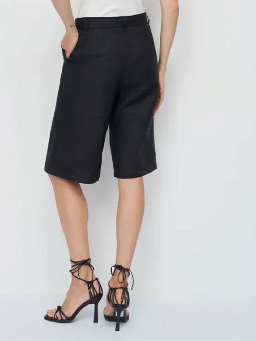 7773-ИЛ23 Шорты женские черный ELECTRA STYLE 