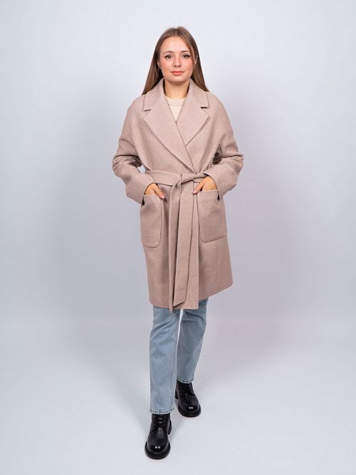 KR-293N-Мал.звезда Пальто женское бежевый Sempati 