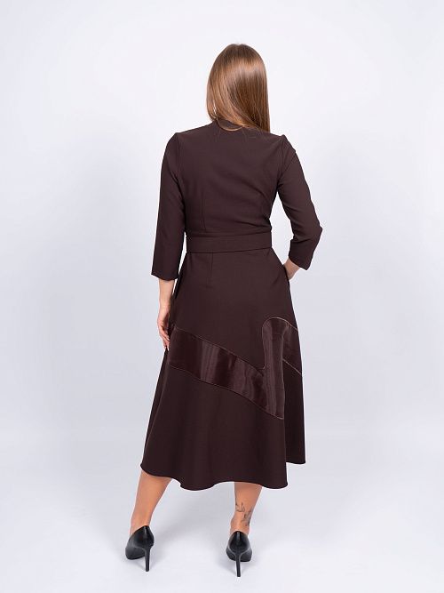 246031 Платье женское коричневый MIRA MIA 