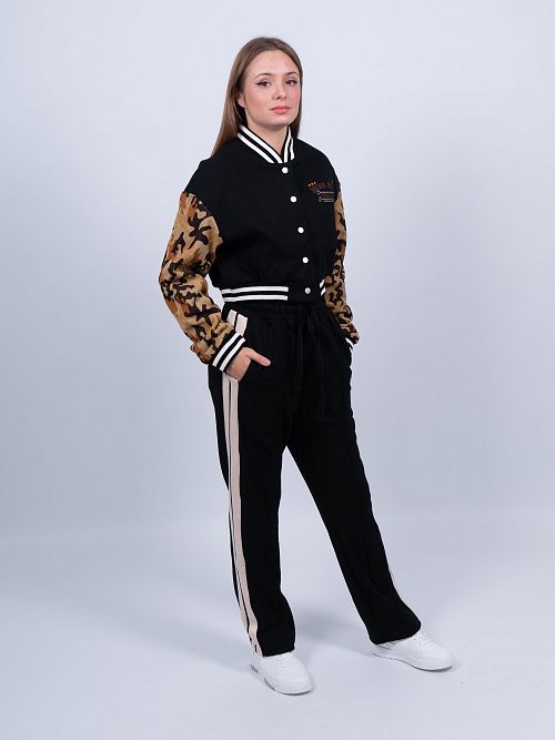 P0031/2 Бомбер женский черный 365 