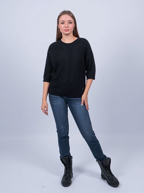 KZK-7106/1 Джемпер женский черный SERIANNO 