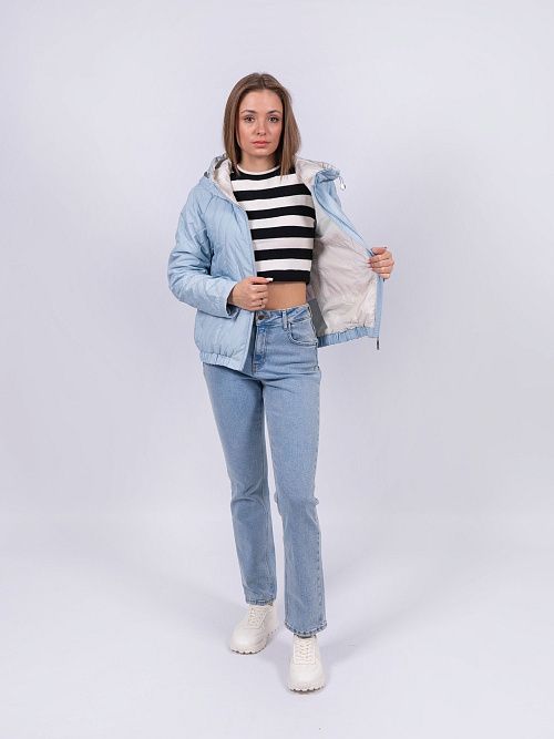 5216-485 Куртка женская голубой ICEBEAR 