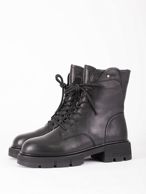 JA289-M437-P1213M Ботинки женские натуральная кожа черный 365 