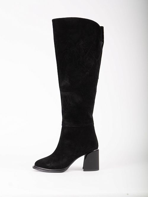 H179B-6117-2BZM Сапоги женские натуральная кожа черный 365 