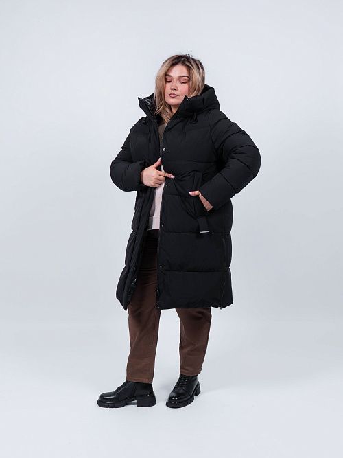 GWD4810-1I-G901 Пальто женское черный ICEbear 