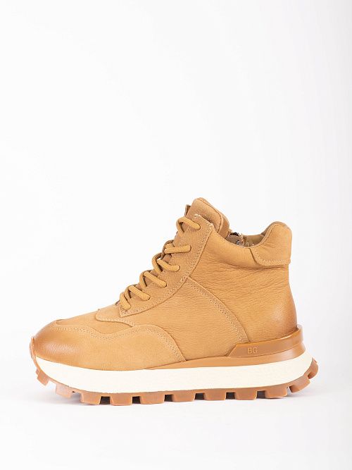 V8A80285-3ZM Ботинки женские натуральная кожа светло-коричневый 365 