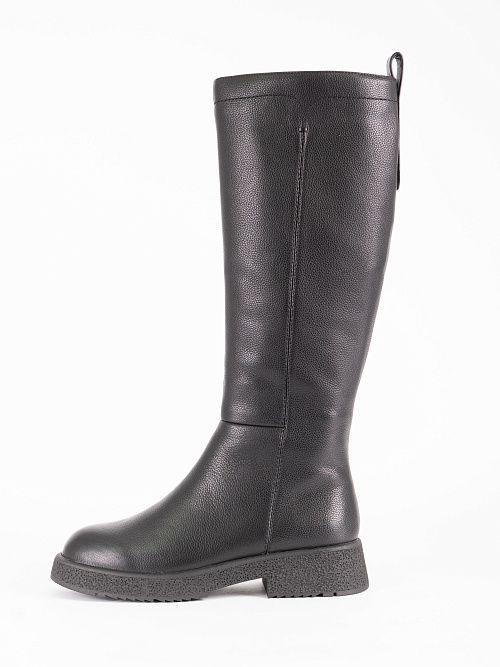 XJU-52460-1A-KI Сапоги женские натуральная кожа черный Madella 