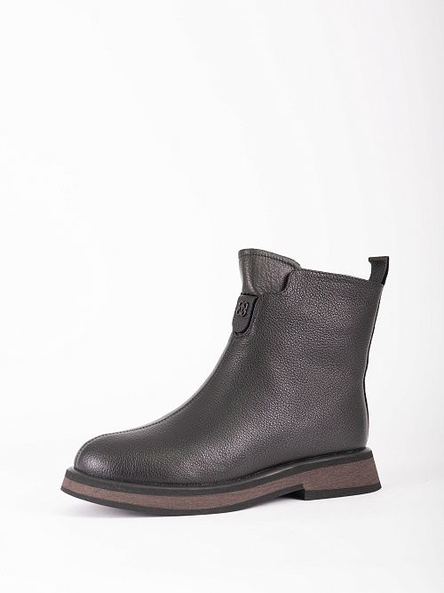 XMG-52782-7A-KW Ботинки женские натуральная кожа черный Madella 