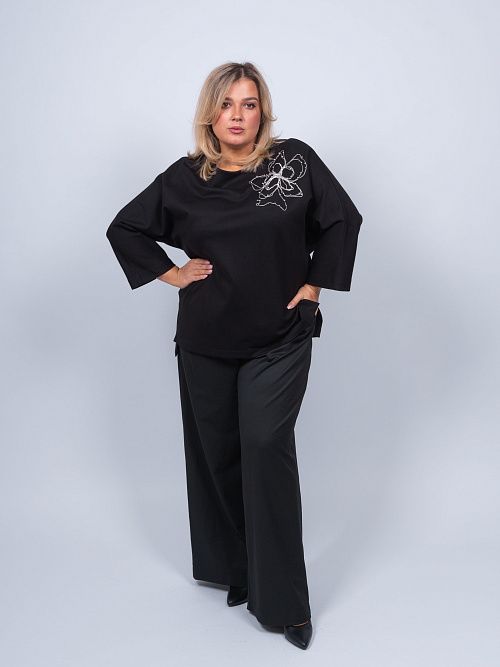 249234 Кофта женская черный MIRA MIA 