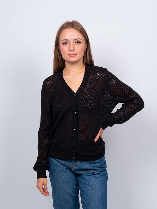 EB30148 Кардиган женский черный VERY NEAT 
