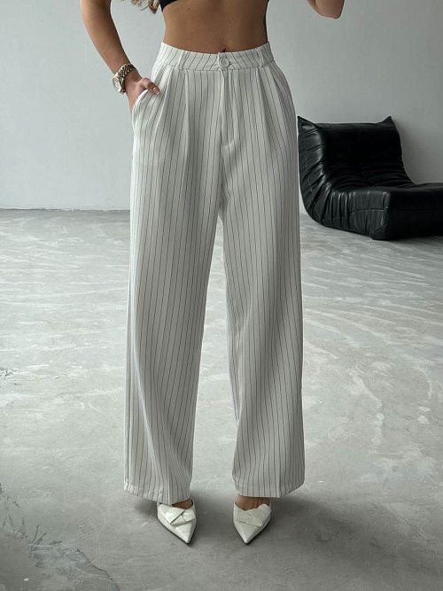 4096 Брюки женские белый GIRL 