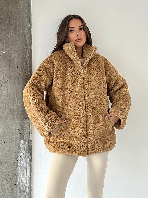 7435-capuchino Куртка женская капучино GIRL 