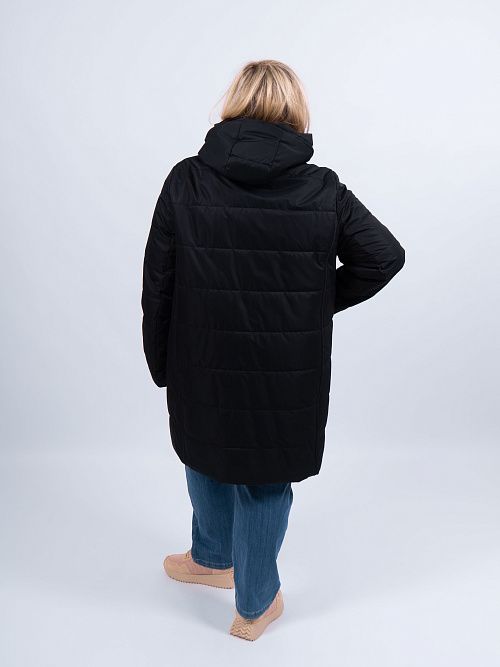 GWC4721I-G901 Пальто утепленное женское черный ICEbear 