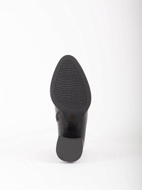 V128-N279-4M Ботинки женские натуральная кожа черный 365 