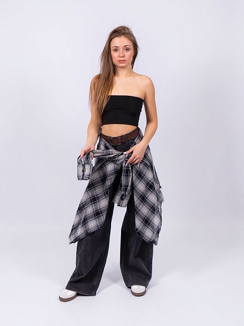 9337 Рубашка женская синий NAVI  