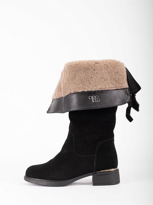 XMG-52794-4A-SW Сапоги женские натуральная кожа черный Madella 