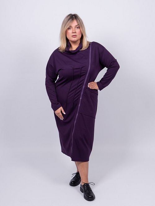 33-010218-1558-80 Платье Мон женское фиолетовый КЛЮКVА 