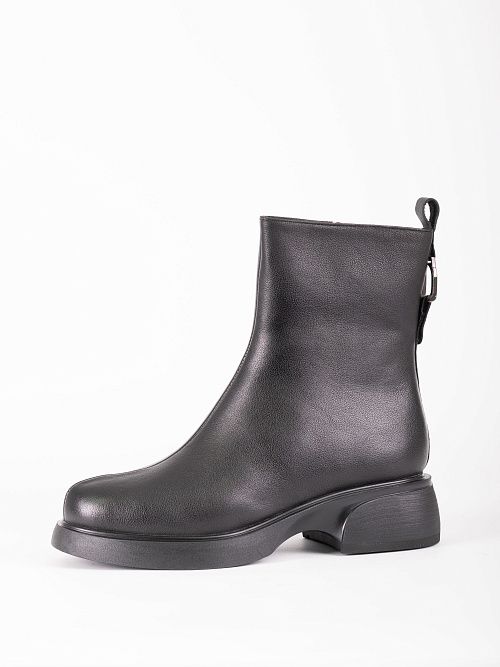 XMK-52540-1A-KW Ботинки женские натуральная кожа черный Madella 