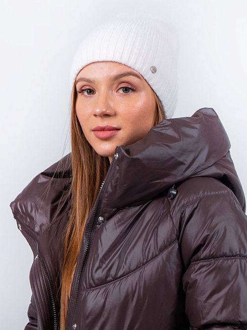 ТИНА Шапка женская белый ELITE LINE 