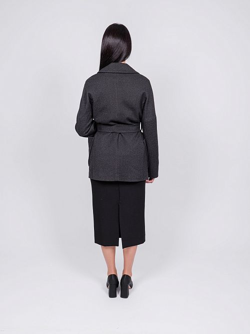 KR-292-МИЛЛ-6 Пальто женское темно-серый 365 