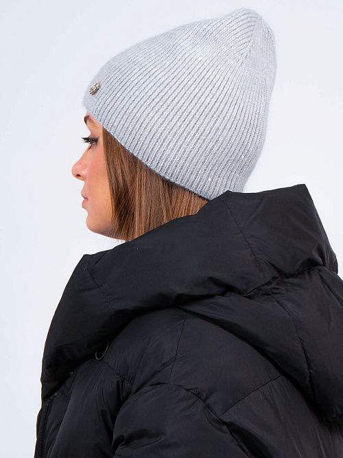 МИШЕЛЬ Шапка женская серый ELITE LINE 