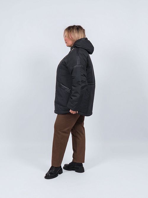 9258 Куртка женская черный Baimuni 