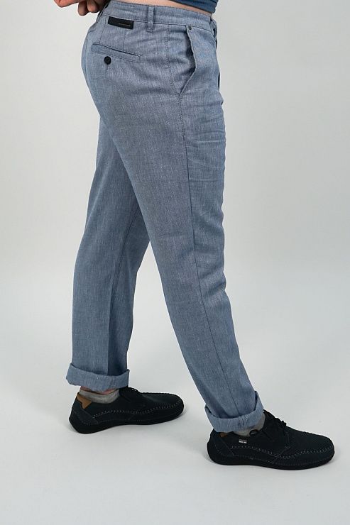 805-1996.L218.Y002.L.B0181 Брюки чинос мужские голубой LUXOR 