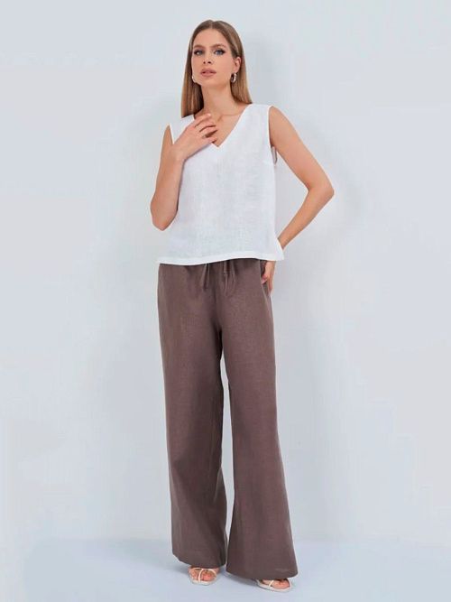 52117-БЛ Блузка женская белый ELECTRA STYLE 