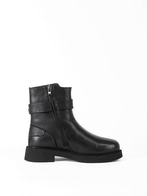 JA005-K484-P1213M Ботинки женские натуральная кожа черный 365 