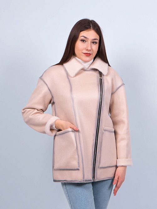 W9586 Дубленка женская Baimuni 