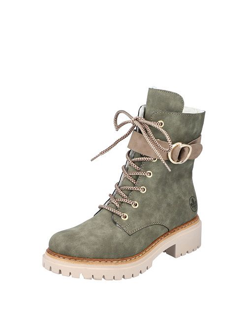 72610/55 Ботинки женские зеленый Rieker 