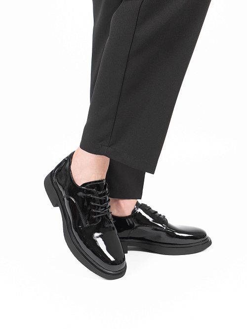 AS399-L293-1 Туфли женские натуральная кожа черный 365 