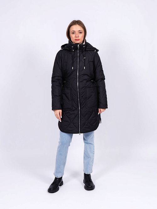 9209-1 Пальто женское черный Baimuni 