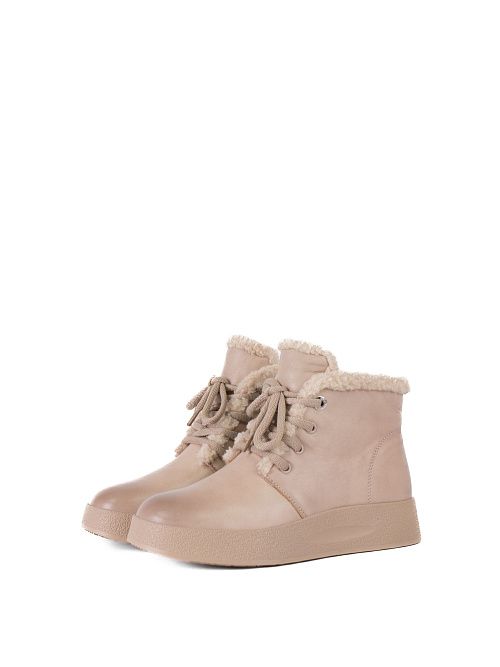 XUS-52468-2D-KF Ботинки женские натуральная кожа бежевый Madella 