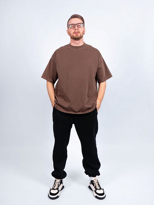 AR018-1 Футболка коричневый destruction 365 