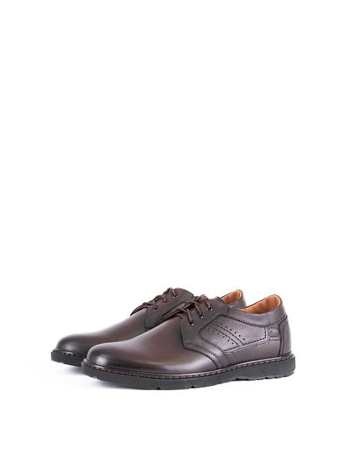 7572 brown Полуботинки мужские натуральная кожа коричневый Shach 