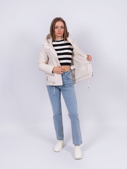 5268-003 Куртка женская молочный ICEBEAR 